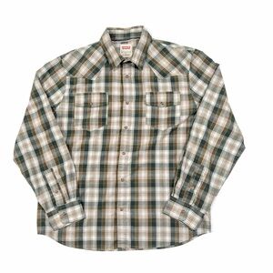 Levi's Western Style Snap Button Long Sleeve Men’s L Modern Fit Paid